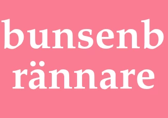 Synonym bunsenbrännare