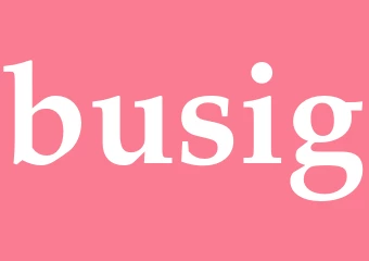 Synonym busig