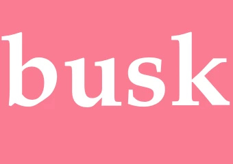 Synonym busk