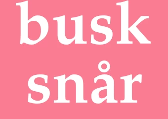 Synonym busksnår