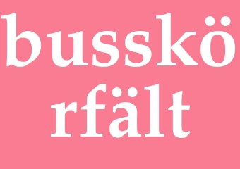 Synonym busskörfält