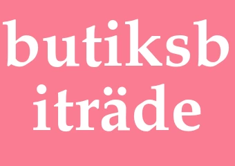 Synonym butiksbiträde