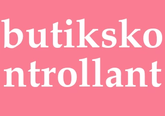 Synonym butikskontrollant