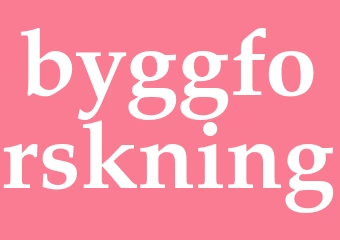 Synonym byggforskning