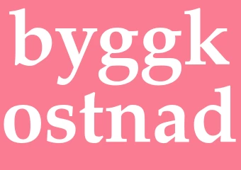 Synonym byggkostnad