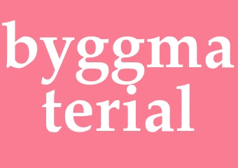 Synonym byggmaterial