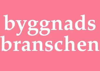 Synonym byggnadsbranschen