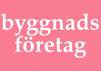 Synonym byggnadsföretag