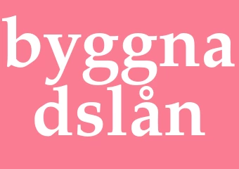 Synonym byggnadslån
