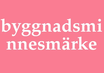 Synonym byggnadsminnesmärke