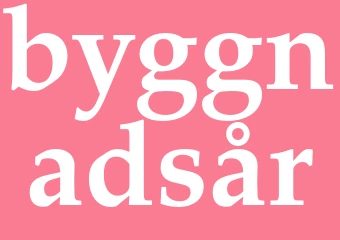 Synonym byggnadsår