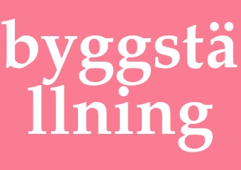 Synonym byggställning