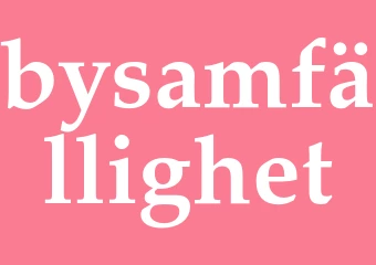 Synonym bysamfällighet