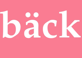 Synonym bäck