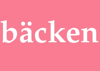 Synonym bäcken