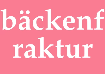 Synonym bäckenfraktur