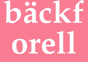 Synonym bäckforell