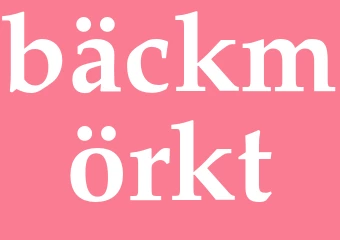 Synonym bäckmörkt