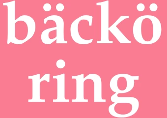 Synonym bäcköring