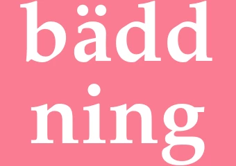 Synonym bäddning