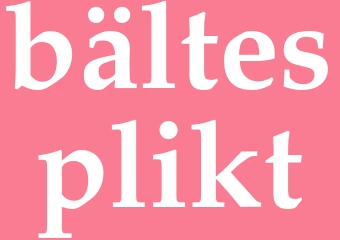Synonym bältesplikt