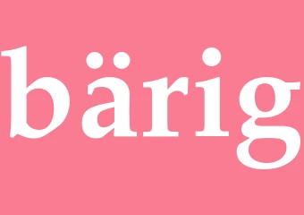 Synonym bärig