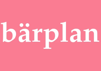 Synonym bärplan