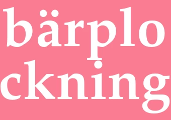 Synonym bärplockning