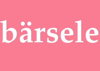 Synonym bärsele