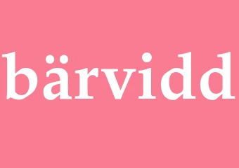 Synonym bärvidd