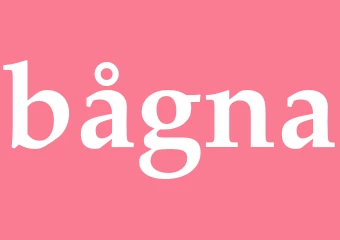 Synonym bågna