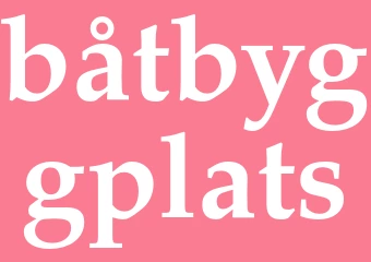 Synonym båtbyggplats
