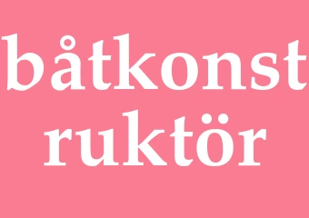 Synonym båtkonstruktör