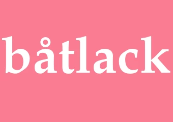 Synonym båtlack