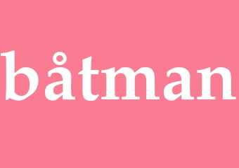 Synonym båtman