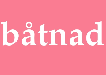 Synonym båtnad
