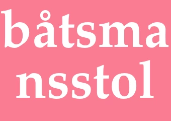 Synonym båtsmansstol