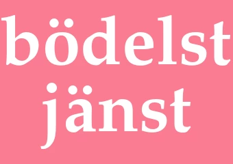 Synonym bödelstjänst