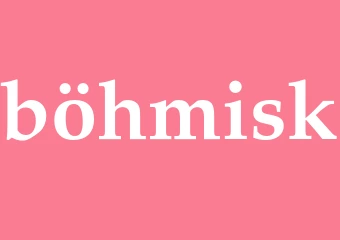 Synonym böhmisk