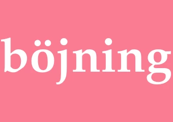 Synonym böjning