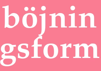 Synonym böjningsform