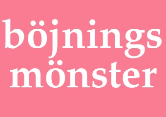 Synonym böjningsmönster