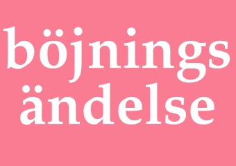 Synonym böjningsändelse