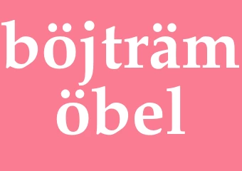 Synonym böjträmöbel