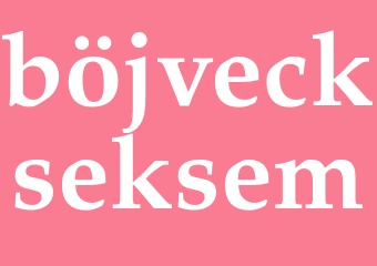 Synonym böjveckseksem