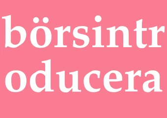 Synonym börsintroducera