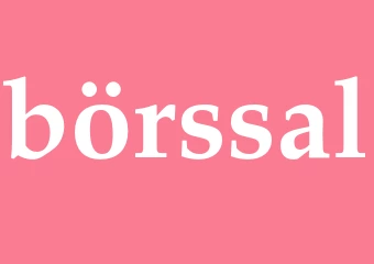 Synonym börssal