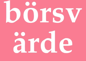 Synonym börsvärde