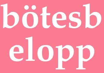 Synonym bötesbelopp