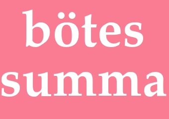 Synonym bötessumma